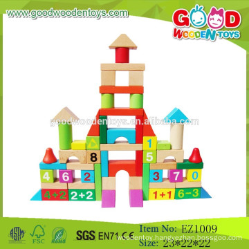 Handmade Wooden Educational Blocks For Kids Wooden Building Block Sets